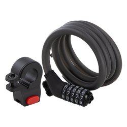 Lucchetto bici Ninebot Combinazione 5 Dischi Nero PJ02MMS (120 cm)