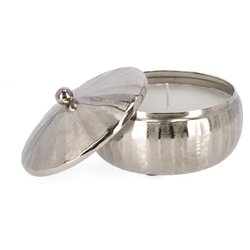 Candela con coperchio (18x7,5cm) CHISEL Argento 0184362