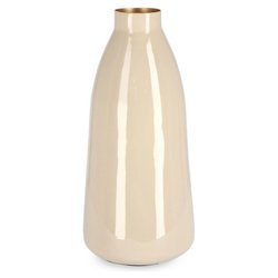 Vaso Metallo (13,5x32,5cm) Bottiglia decorativa VELMA Beige 0184670