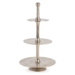 Alzata (45x82cm) Decorativa 3 piani MALLET Argento 0184863