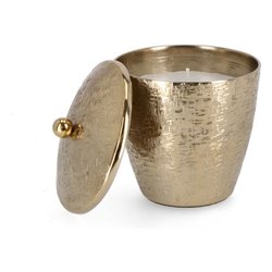 Candela svasata con coperchio (13,5x13,5cm) LATHE Oro 0184334