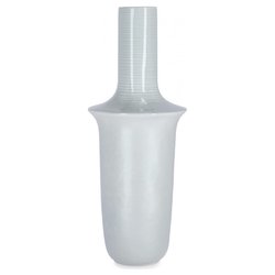 Vaso Ceramica (21x51cm) Bottiglia decorativa ISAO Azzurro 0502184