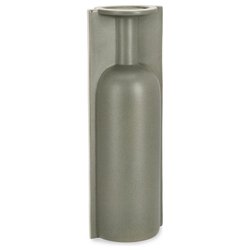 Vaso Ceramica (13x9,5x35,5cm) Bottiglia decorativa IZUMO Grigio 0502174