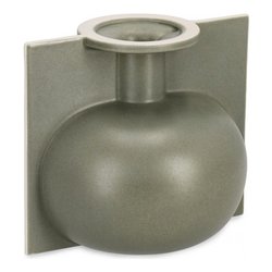 Vaso Ceramica (20x17x18cm) Bottiglia decorativa IZUMO Grigio 0502179
