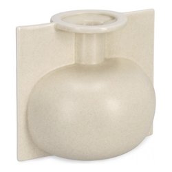 Vaso Ceramica (20x17x18cm) Bottiglia decorativa IZUMO Beige 0502178