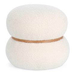MIRKA Pouf Bianco