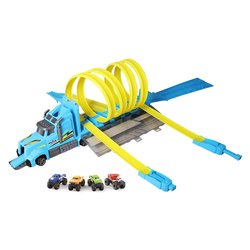 Camion pista trasformabile doppio loop SILVER MONSTER 41459