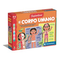 Gioco educativo Il Corpo Umano 4-6a SAPIENTINO BABY MONTESSORI 16876