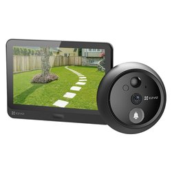 Citofono Video Spioncino con campanello senza fili Black CS HP4