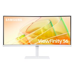 Monitor 34" 2K 1440p HRM SERIE ViewFinity S6 WQHD Curvo White LS34C650TAUXEN
