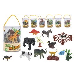 Animali 8 pz con accessori ANIMALS MATES Assortito 41325
