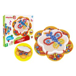Set chiodini 260 pz Forma fiore misti multicolore VITAMINA G 41172