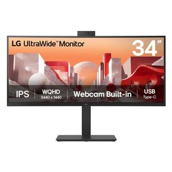 Monitor 34" ( IPS 3440x1440 UWQHD 60Hz ) ULTRAWIDE Curvo Black 34BA85QE B AEU