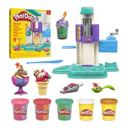 Pasta modellabile Gelateria Arcobaleno 6 barattoli 57gr e accessori PLAY DOH G00285L0