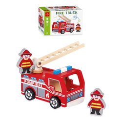 Fire Truck veicolo pompieri legno 54107