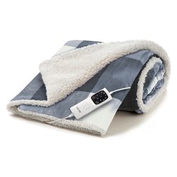 Coperta elettrica ADAPTO CaldoPlaid una piazza Tartan grey 26031 6 T