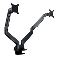 Supporto monitor scrivania Portata 20 Kg VESA 100 x 100 MULTIBRACKETS Gas Lift Arm Dual Black 3965