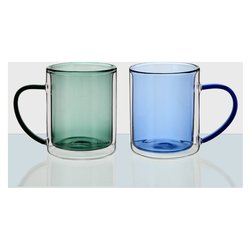 Set tazze 2 pz Mug RIO Verde e Blu BG21175GB