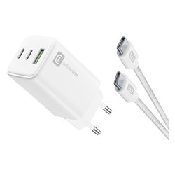 Caricabatterie USB Type-A, USB Type-C MULTIPOWER 65W GaN White ACHKITC2CGAN65TABW