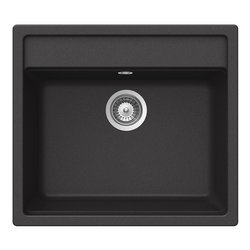 Lavello 1 vasca (57x51cm) NEMO Antracite Ruvido opaco NEMN100051