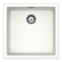 Lavello 1 vasca (45,6x45,6cm) BROOKLYN Bianco assoluto Ruvido opaco BYKN100A01