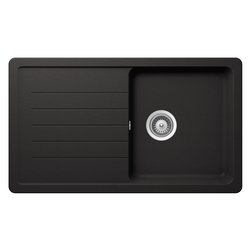 Lavello 1 vasca (86x50cm) ELEMENT Nero assoluto Ruvido opaco ELED100A13