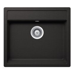 Lavello 1 vasca (57x51cm) NEMO Nero assoluto Ruvido opaco NEMN100013