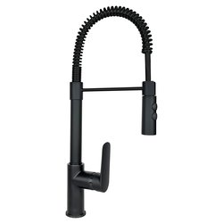 Miscelatore lavello semiprofessionale doccetta AQUASOFT Nero SXSOFTTBK