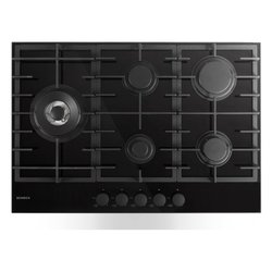 Piano cottura gas 5 zone CRYSTAL PC75 Black (75cm)