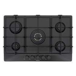 Piano cottura gas 5 zone PRIMUS PC75 Matte black (75cm)