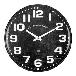 Image of Orologio da parete (40cm) Old Town JUSTAMINUTE Nero 21562 cod094