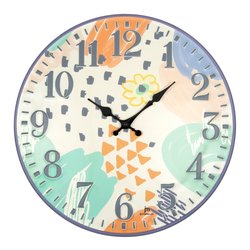 Image of Orologio da parete (40cm) Colors JUSTAMINUTE Multicolor 21557 cod094