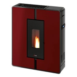 Stufa pellet 10kW TILE PLUS 10 Rosso 4 stelle Classe A+ 7020170