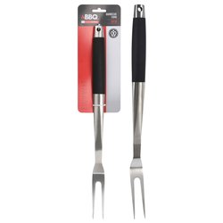 Forchettone barbecue Inox e Nero (44 cm) C04000130