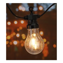 Catena luminosa 20 luci - LED PARTY LIGHTS Warm white Nero (950 cm) LE2200260