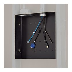 Copricavi CHIEF In Wall Storage Box Black PAC526