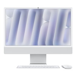 All in one 23,5" IMAC Silver MWUU3T A CPU Apple M4 Ram 16GB Hd 256GB Scheda grafica Apple GPU