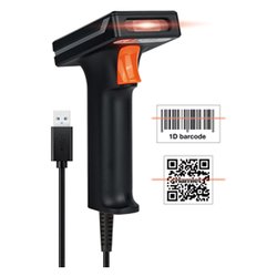 Lettore barcode per codici lineari e bidimensionali Black HBCS2D120U