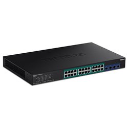 Switch di rete 28 porte Smart Web PoE+ Black TPE 30284 Gigabit (1000Base-TX)