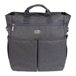 Borsa nursery con tracolla (40x6x35cm) PARENT BAG Black satin 05087127450000