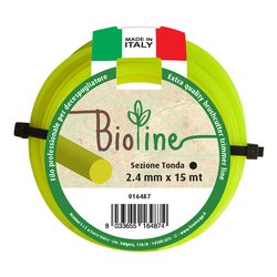 Filo decespugliatore BIOLINE Giallo d. 2,4mm 15m 016487
