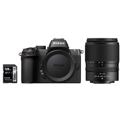 Fotocamera mirrorless 21Mpx Z50 II Kit NIKKOR Z DX 18 140mm f/3.5 6.3 VR + SD Lexar 128GB Black NMZ753