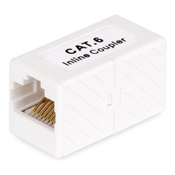 Accoppiatore cavo di rete 6A RJ45 White IN CAT6 COUPLER U1