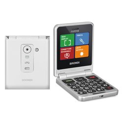 Image of Cellulare 2G Gprs FLIPPER Dual Sim bianco metal cod094