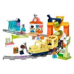 Image of Grande treno comunitario interattivo ( 103 pz ) DUPLO TOWN 36m+ 10428 cod094
