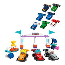 Image of Auto da corsa e piloti Team F1 ( 70 pz ) DUPLO FORMULA1 24m+ 10445 cod094