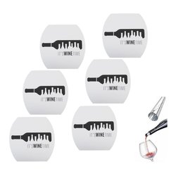 Beccucci versatori Wine-Stopper 6pz Silevr 044354