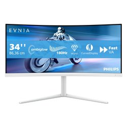 Monitor 34" ( LED 3440x1440 UWQHD 180Hz ) EVNIA 5000 Curvo White 34M2C5501A 00