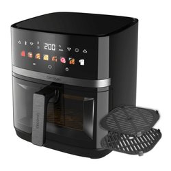 Friggitrice ad aria (8in1) 2200W (8Lt) CECOFRY&GRILL Duoheat 8000 Black 100501