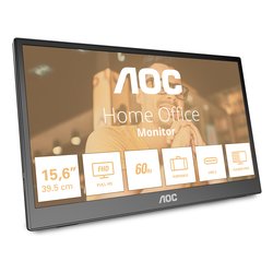 Monitor 15,6" ( IPS 1920x1080 FULL HD 60Hz ) PORTABLE Black 16T3EA